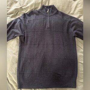 Black Quarter Zip Sweater - Dockers
